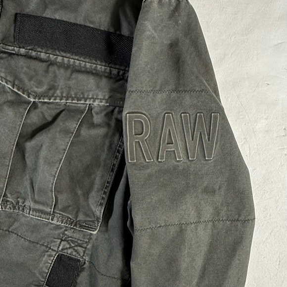 G Star Raw Men's Medium Military Field Jacket Olive Green Utility Cargo - Picture 3 of 10